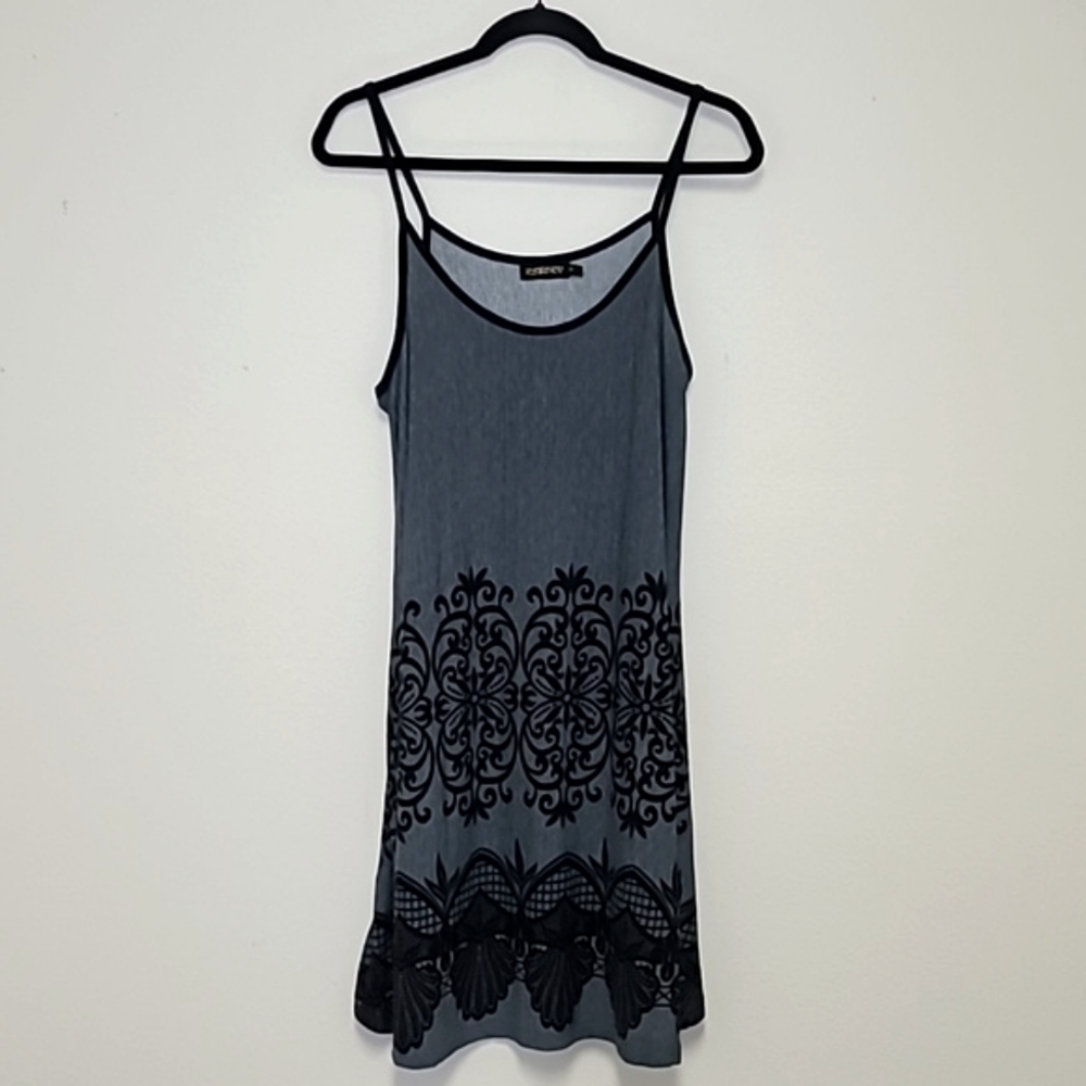 Reborn Boho Woodblock Mandala Print Tank Dress